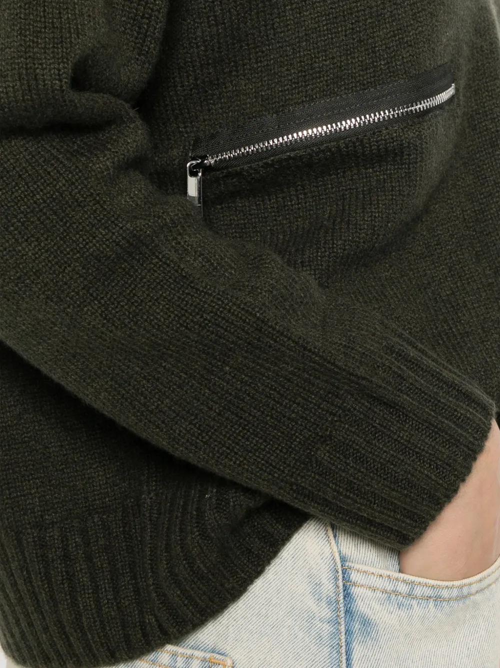 Ba&Sh Cesnik kasjmier trui Groen