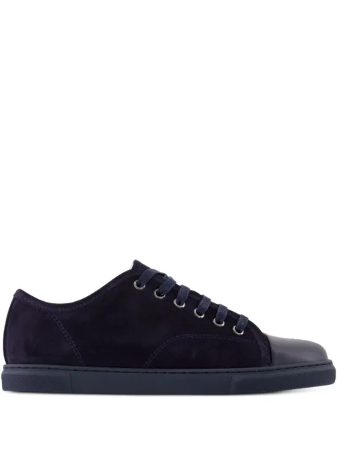 Lanvin suede leather cap-toe sneakers