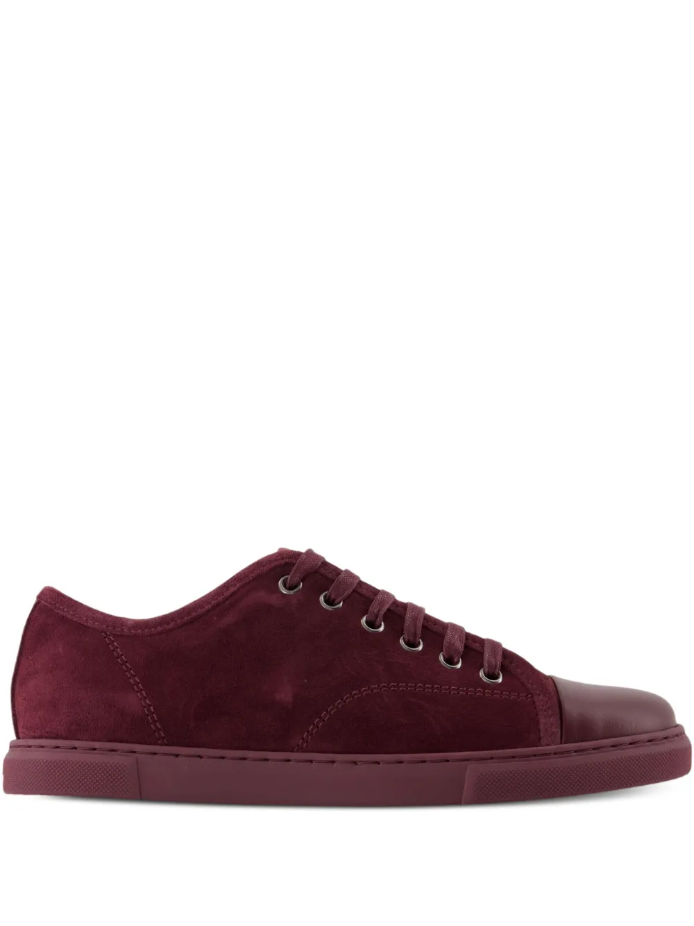 Lanvin suede leather sneakers Red