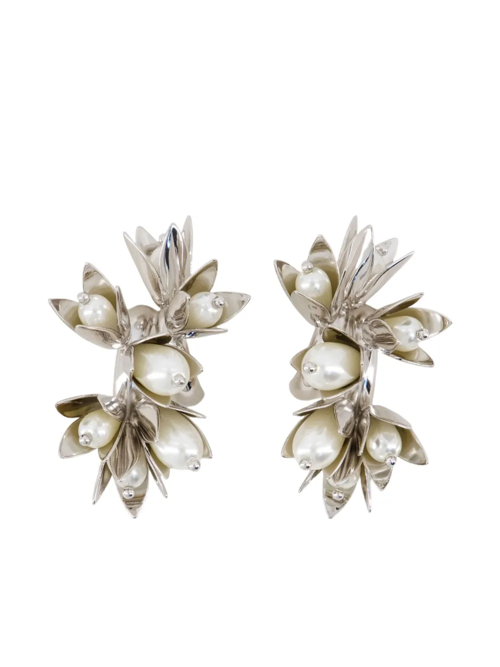 Simone Rocha pearl-embellishment earrings | Silver | Image 1