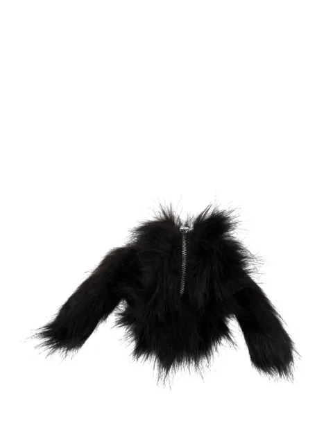 Simone Rocha faux fur zip coin purse