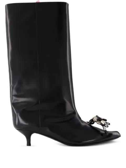 Toga Pulla calfskin tassel-embellished boots