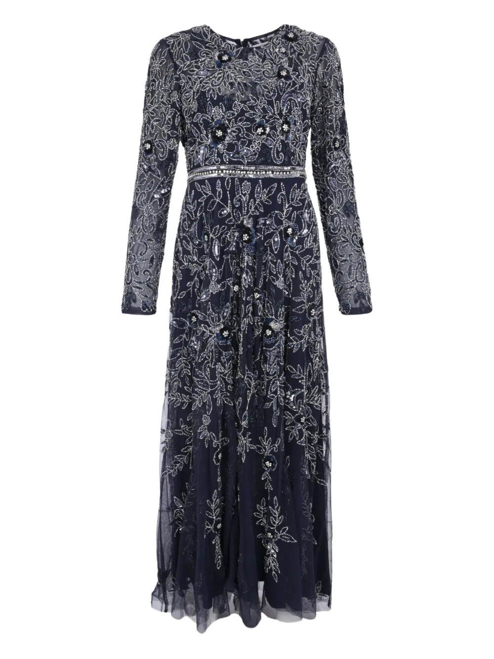 Mac Duggal floral-embellished maxi dress | Blue | Image 1