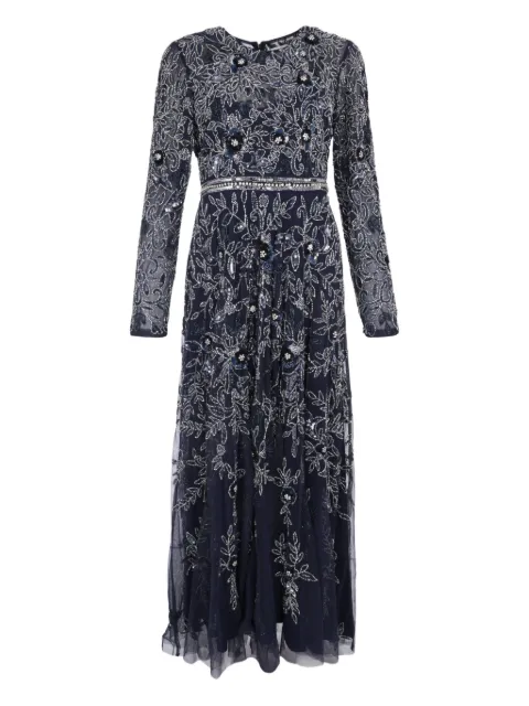 Mac Duggal floral-embellished maxi dress