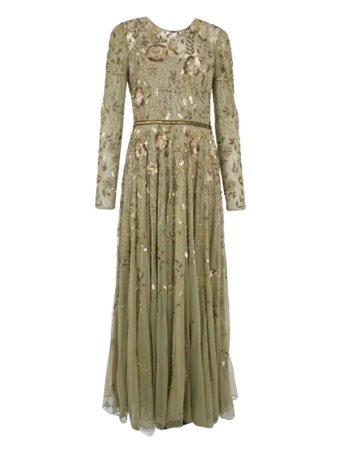 Mac Duggal floral-embellished gown