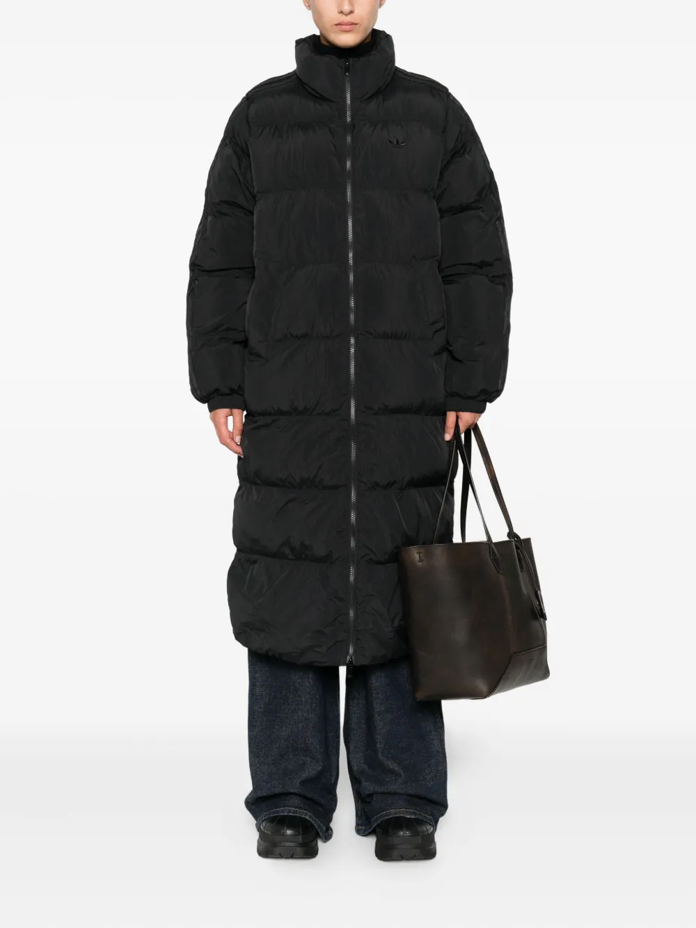 adidas Adicolor quilted-panel long coat | Parkas | Image 2
