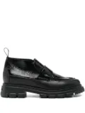 Candice Cooper leather loafers - Black