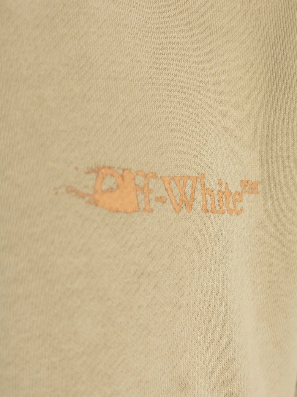 Off-White Sweater met logoprint Beige