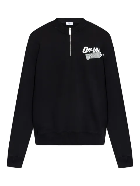 Off-White half-zip sweater