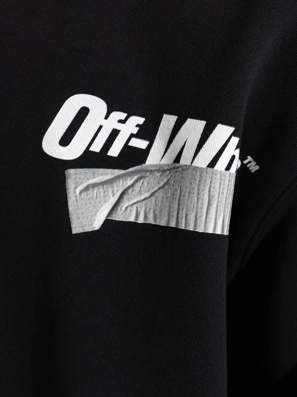 Off-White Trui met halve rits Zwart