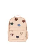 Konges Sløjd quilted sequin-heart backpack - Pink