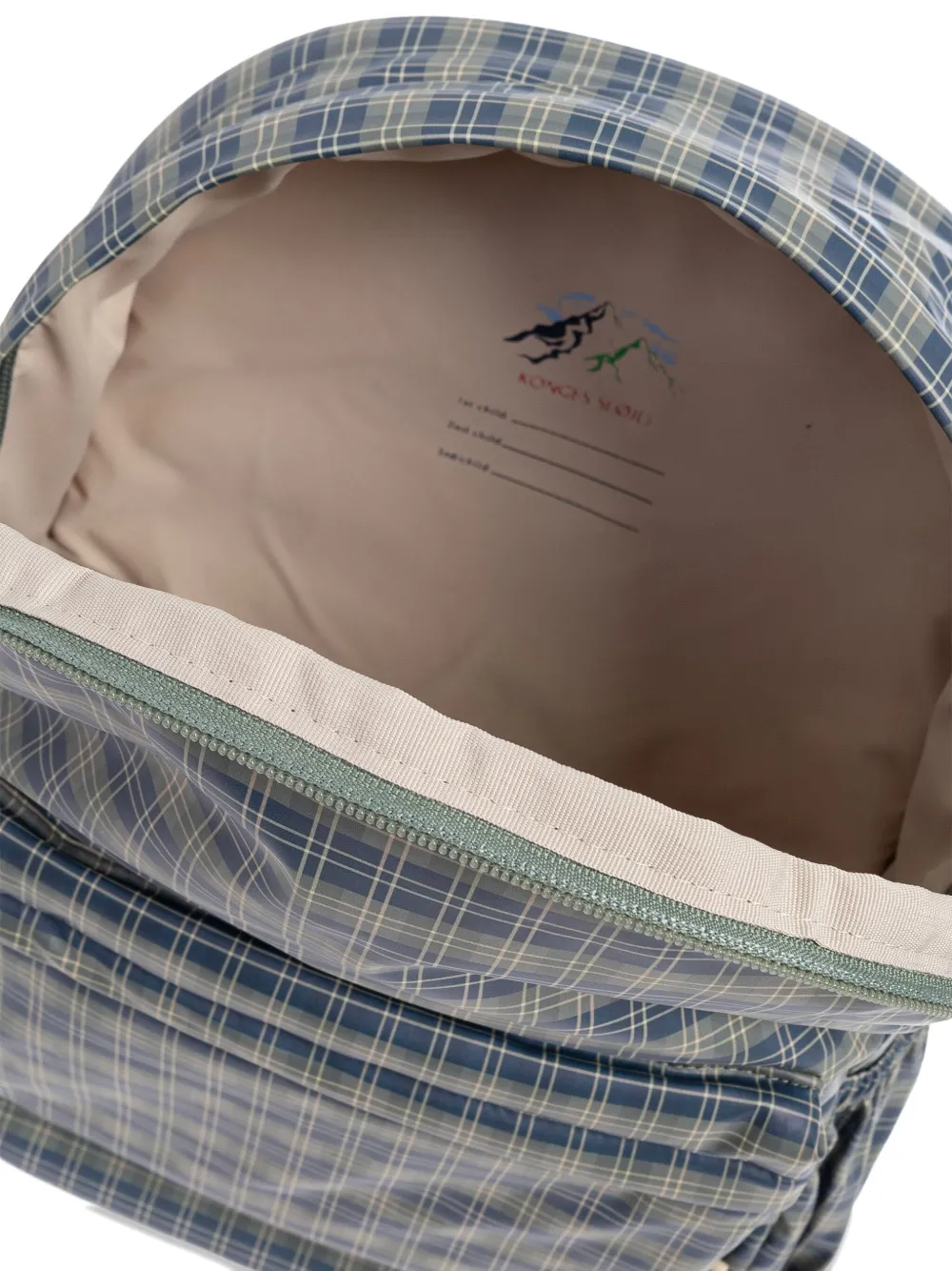 Konges Sløjd Geruite rugzak Blauw