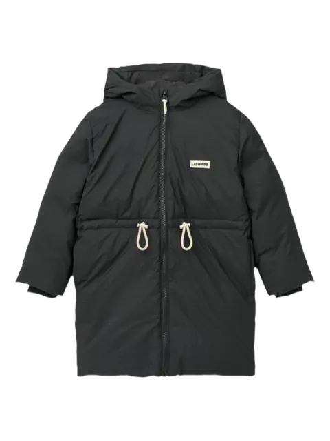 Liewood hooded drawstring puffer jacket