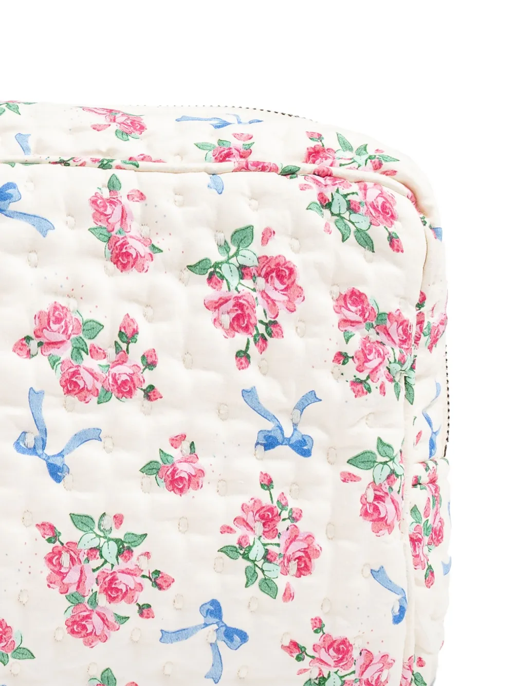 Konges Sløjd Gewatteerde tas met bloemenprint Wit