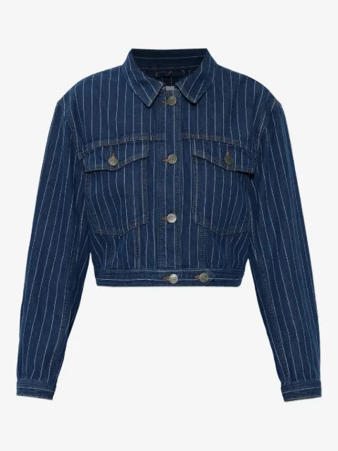 MUNTHE Lindy pinstripe cropped jacket