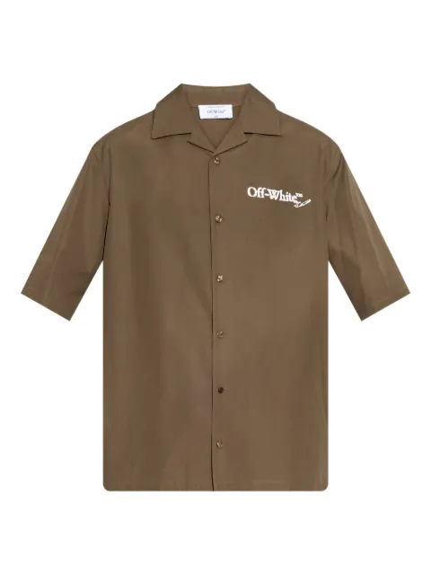 Off-White logo-print short-sleeve shirt