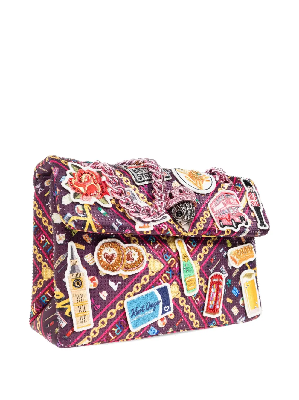 Kurt Geiger London Kensington Shoulder Bag In Pink