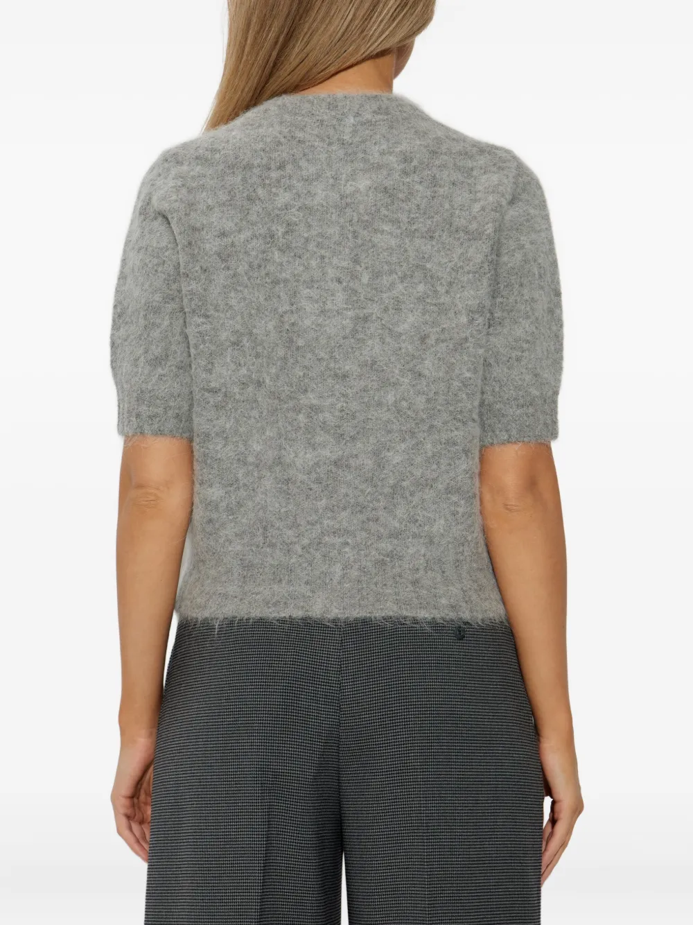 Munthe Short-sleeve Button Cardigan In Gray