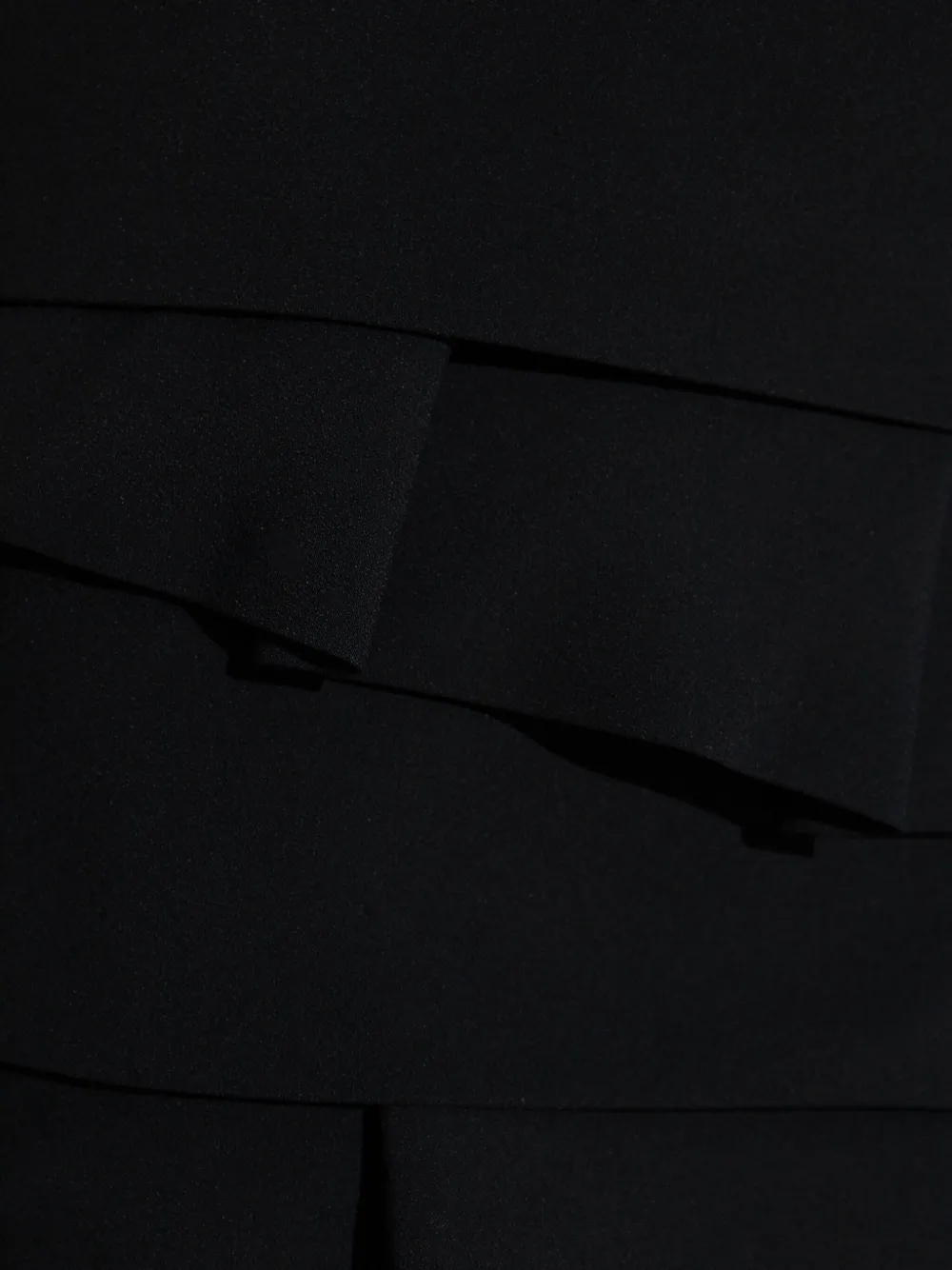 Versace Gelaagde rok met ruches Zwart