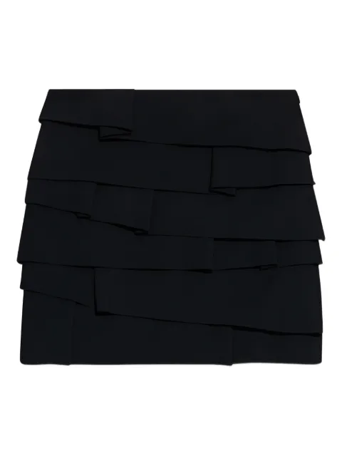 Versace layered pleated mini skirt