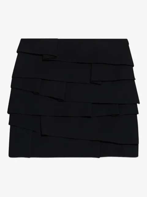 Versace layered pleated mini skirt