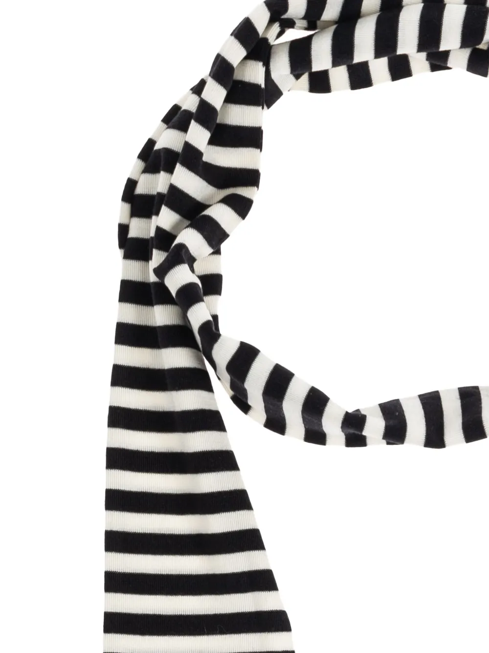 Munthe Lizi Striped Scarf In Black