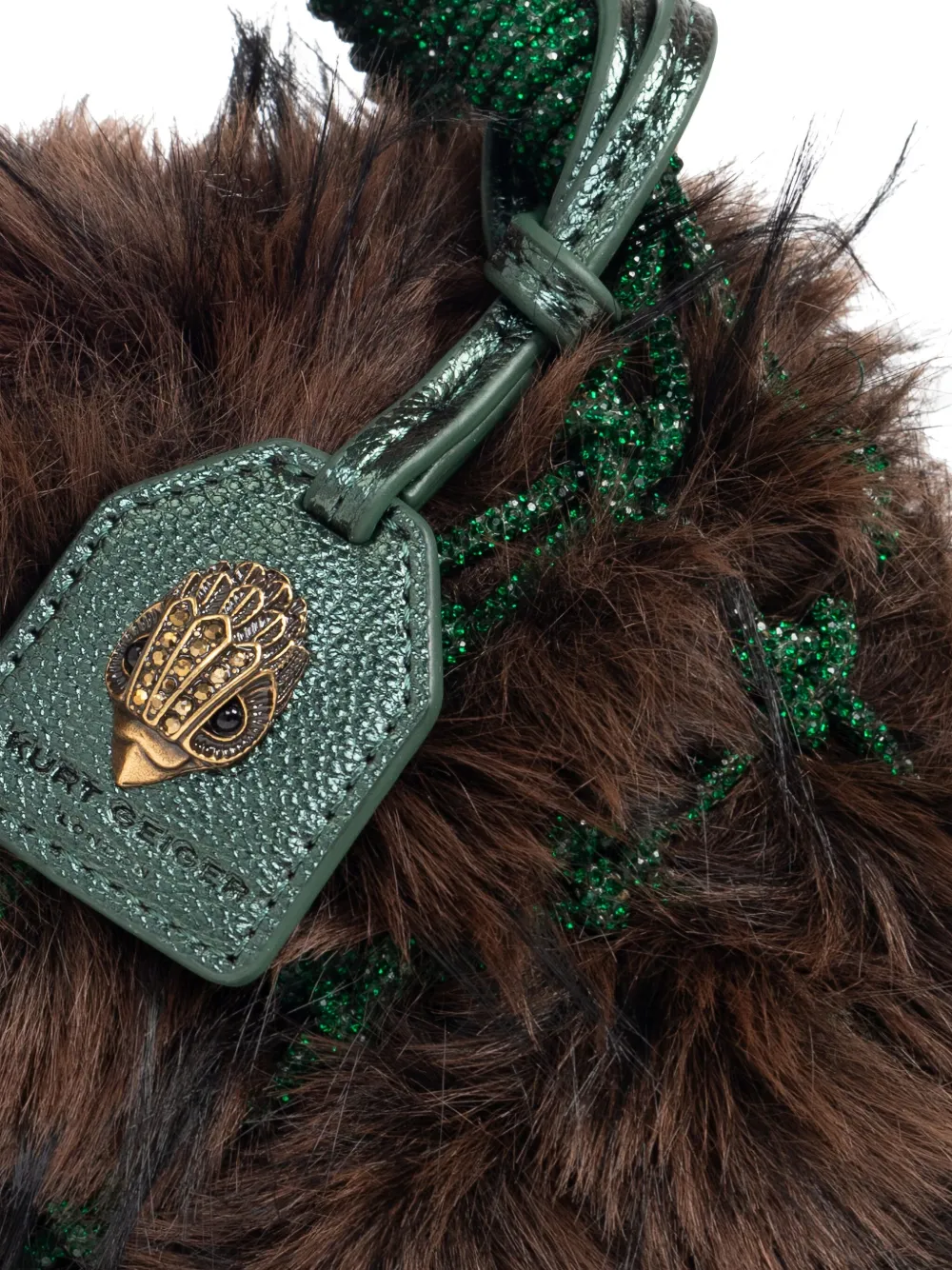 Kurt Geiger London Macramé kleine shopper Bruin