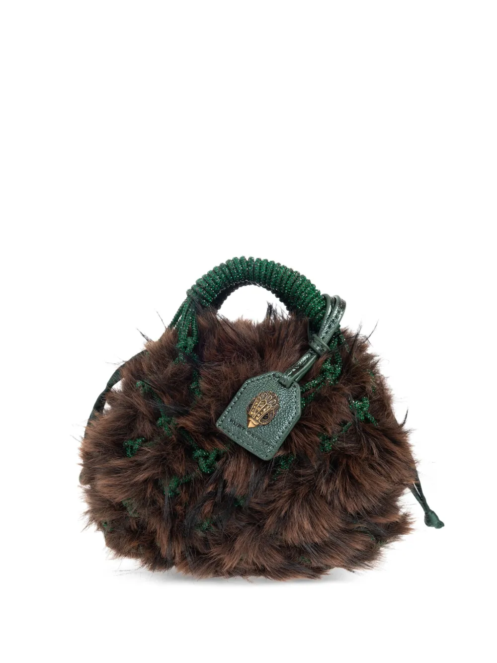 Kurt Geiger London Macramé kleine shopper Bruin