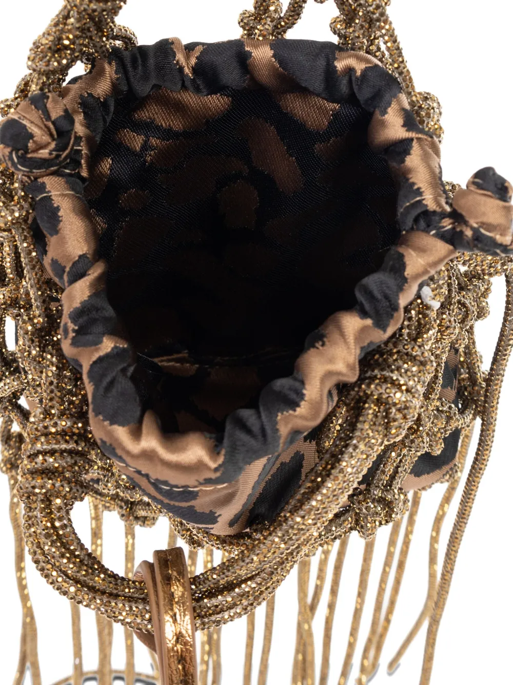 Kurt Geiger Macramé Mini Bag In Brown