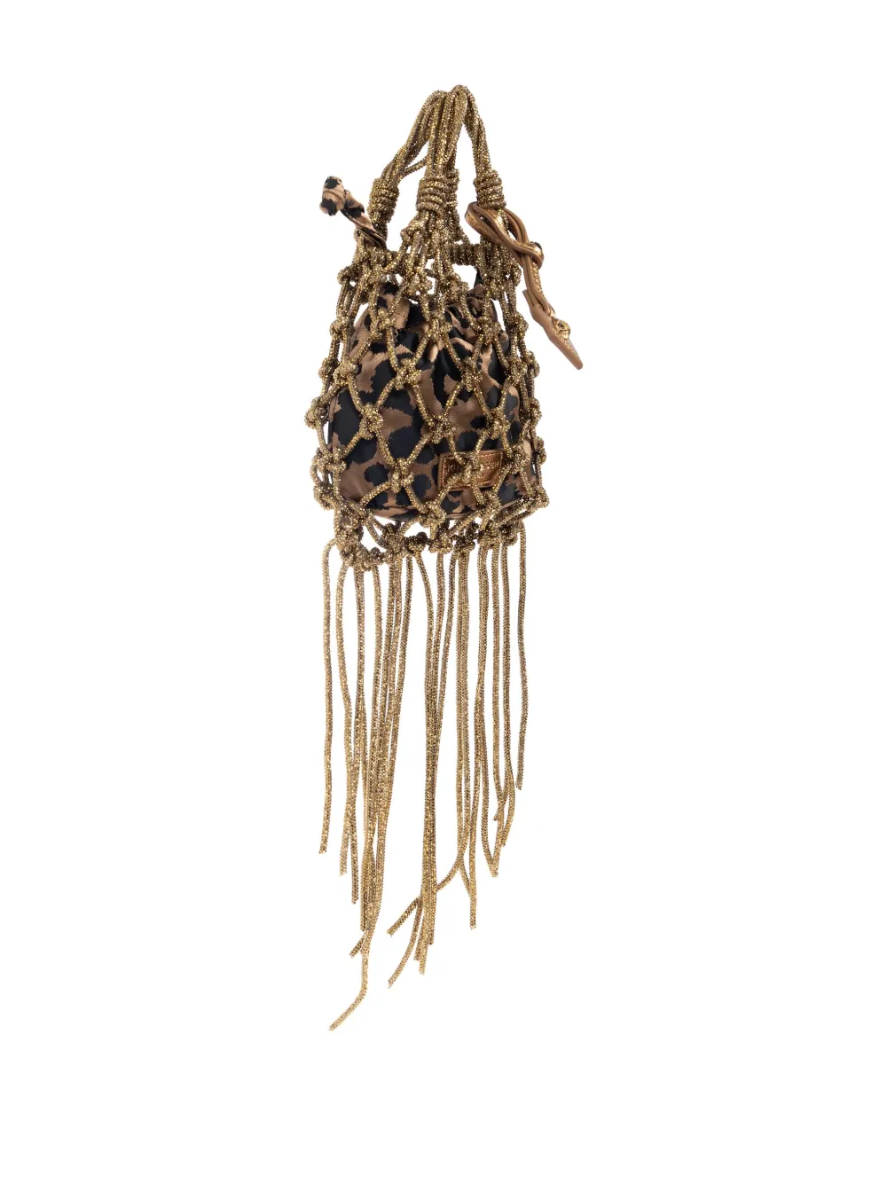 Kurt Geiger Macramé Mini Bag In Brown