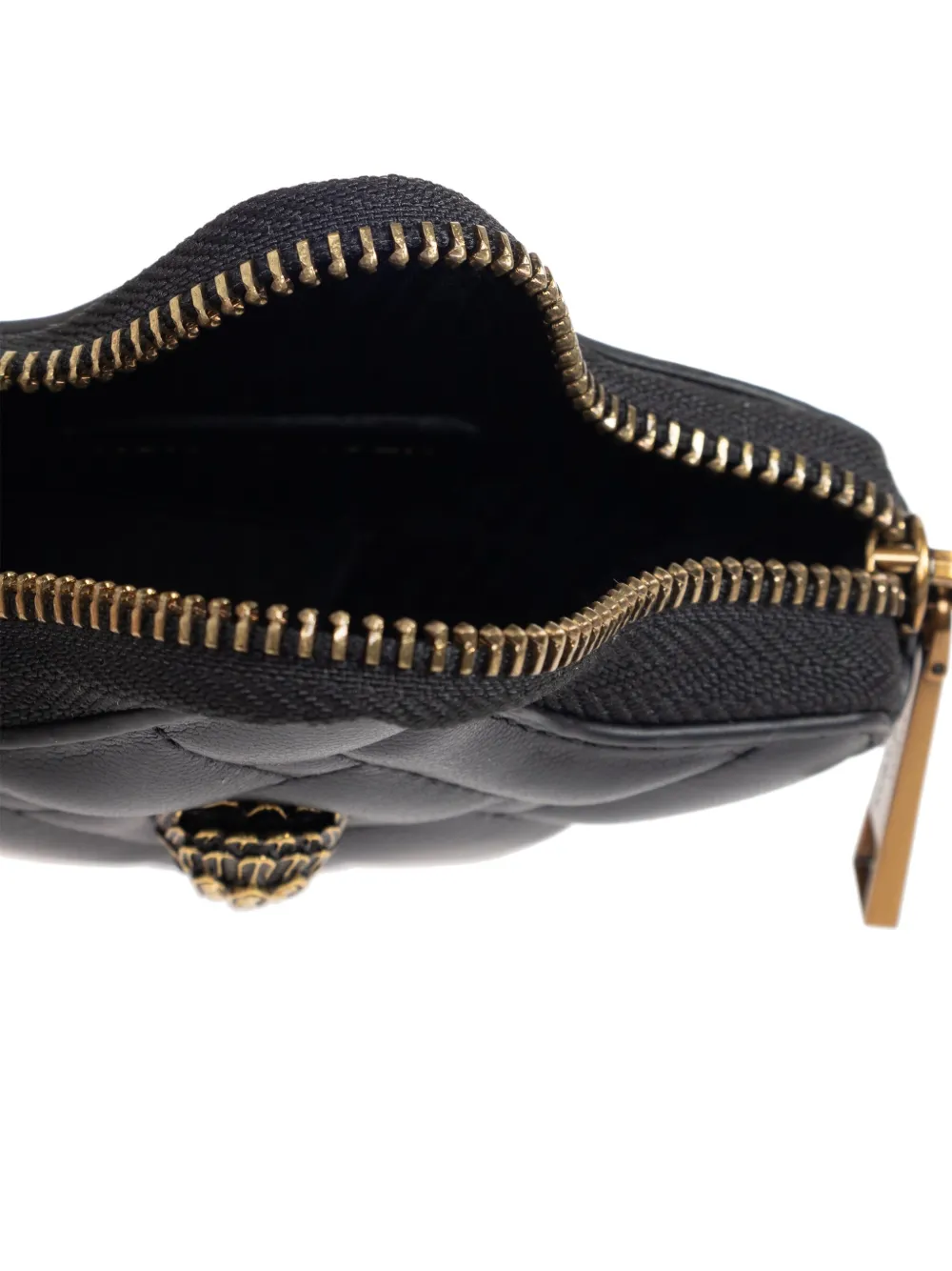 Kurt Geiger Quilted Star Bag Charm In Black