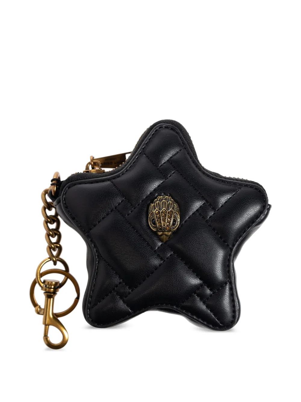 Kurt Geiger London quilted star bag charm | Black | Image 1