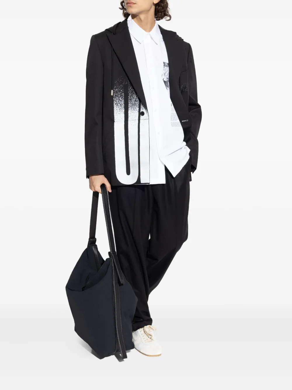 Off-White graphic-print cotton shirt - Wit