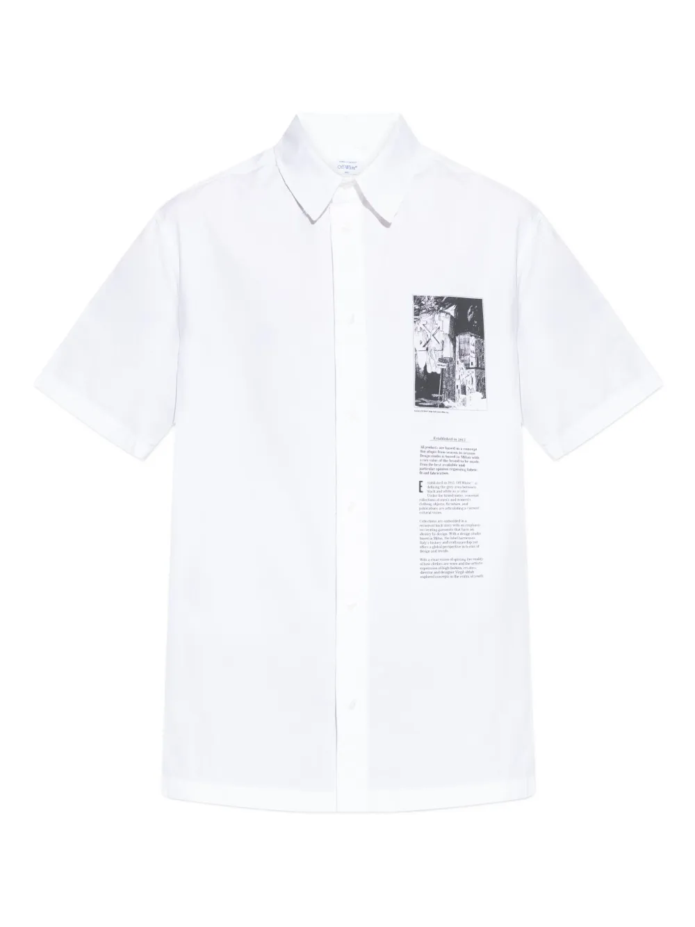 Off-White graphic-print cotton shirt | blanco | Image 1