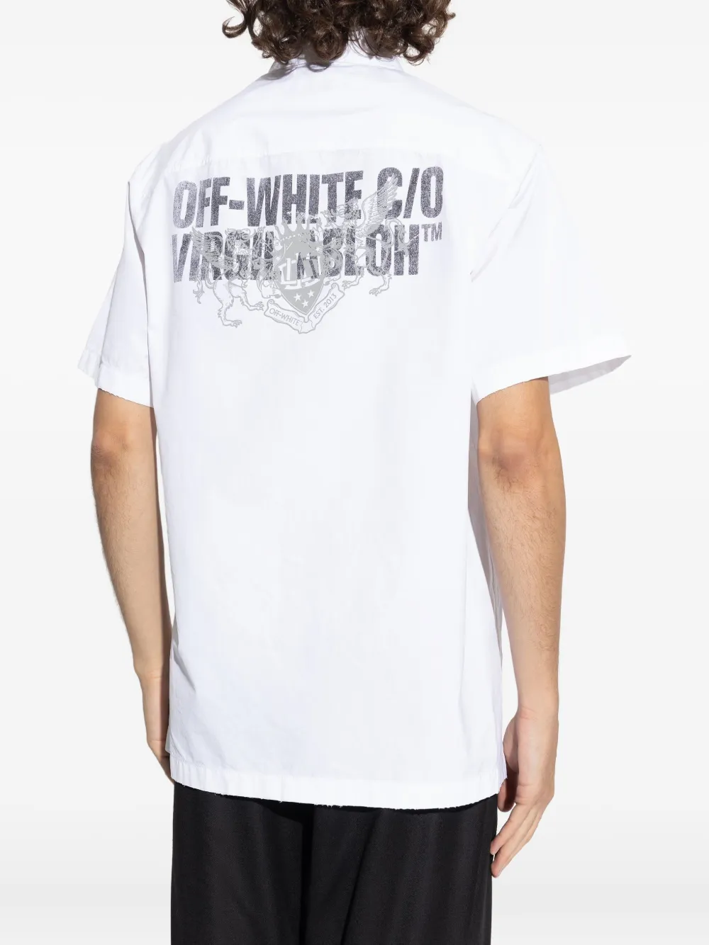 Off-White Overhemd met print Wit