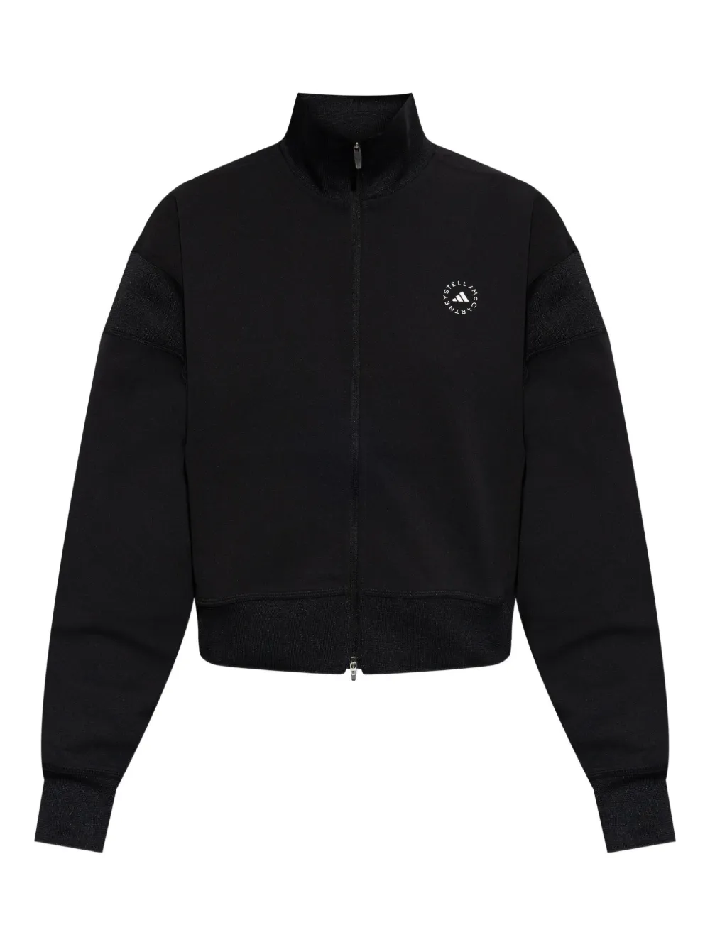 Adidas By Stella Mccartney Logo-detail Zip-up Jacket In Black