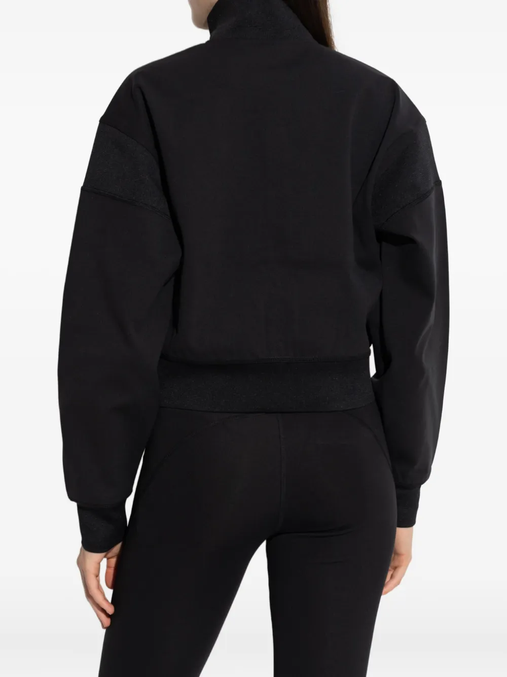 Adidas By Stella Mccartney Logo-detail Zip-up Jacket In Black