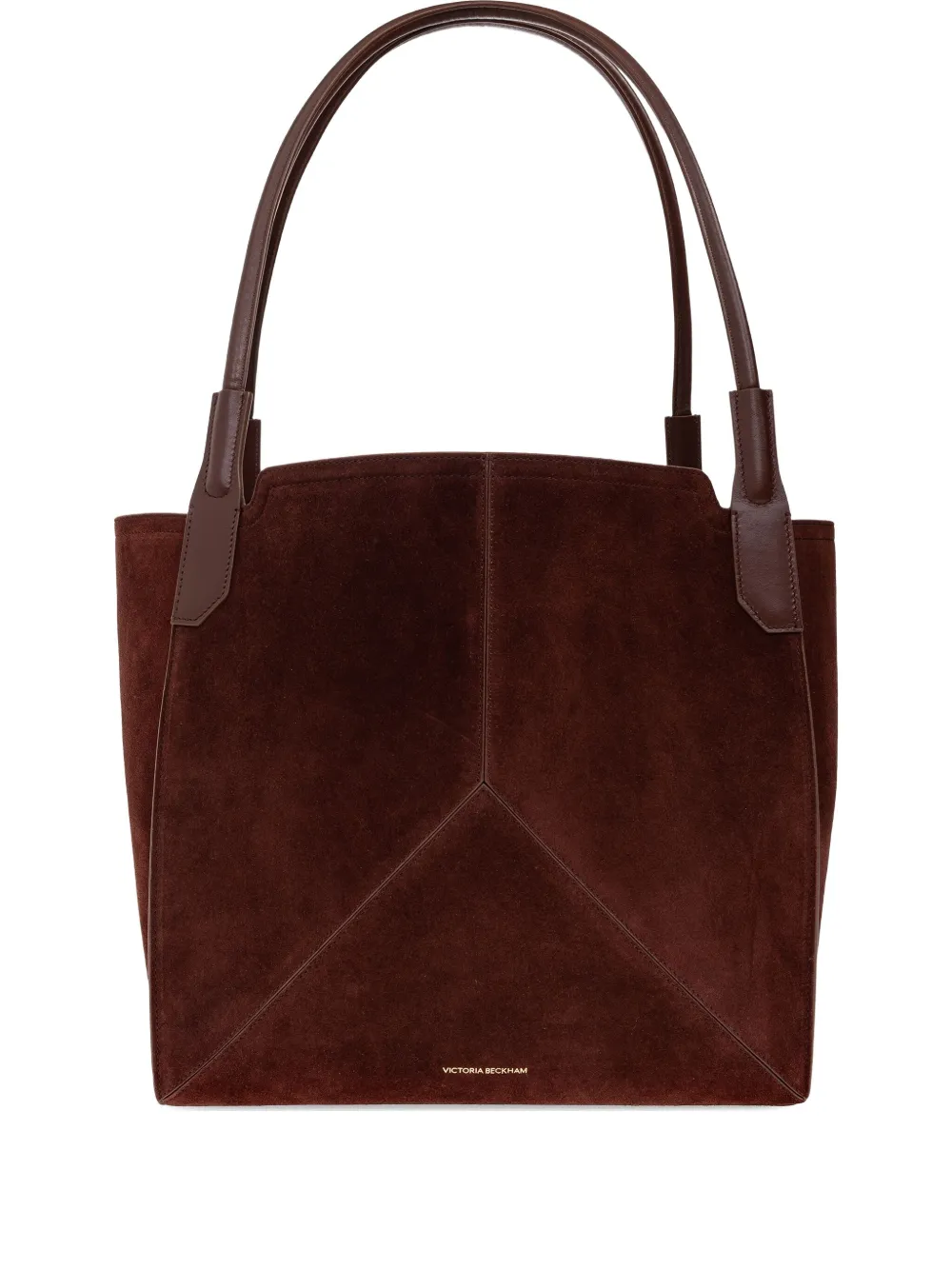 Victoria Beckham logo-detail leather tote bag | Brown | Image 1