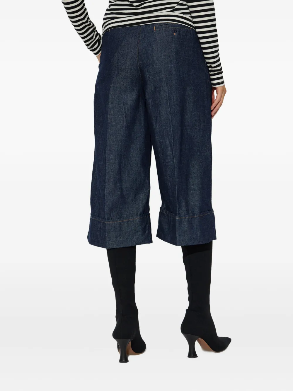 MUNTHE Jeans met geplooid detail Blauw