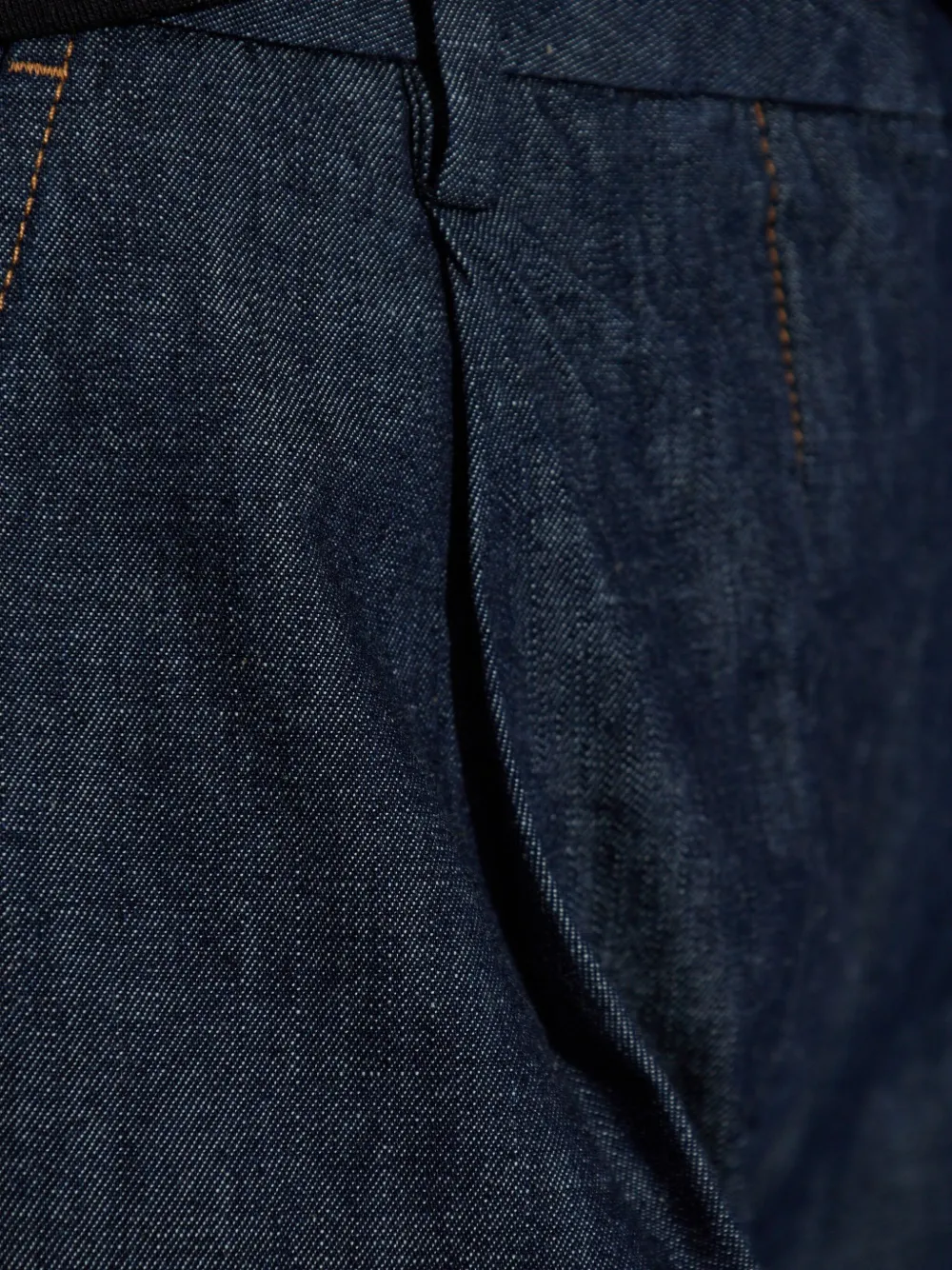 MUNTHE Jeans met geplooid detail Blauw
