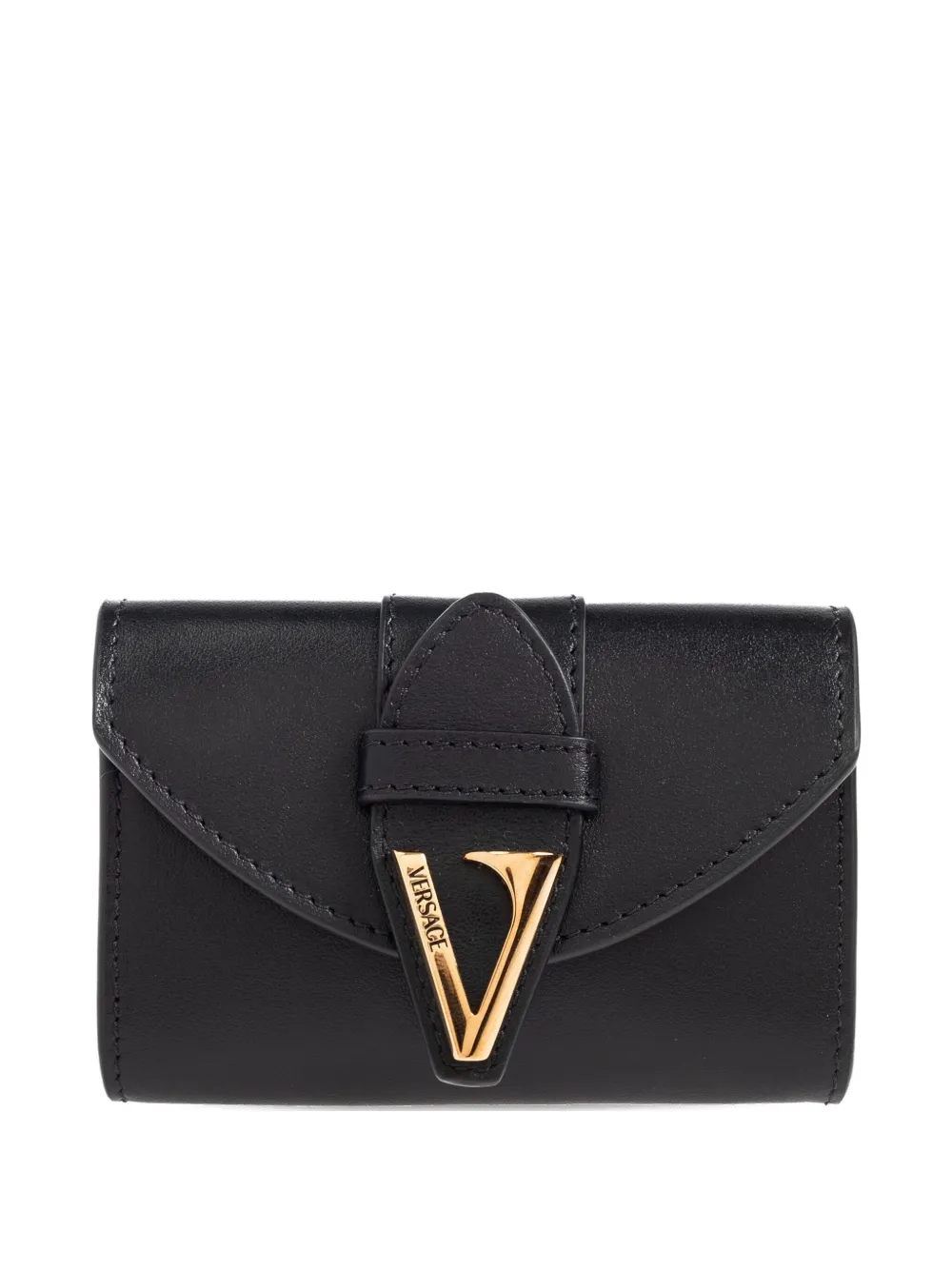 Versace leather wallet - ブラック Versace leather wallet - ブラック