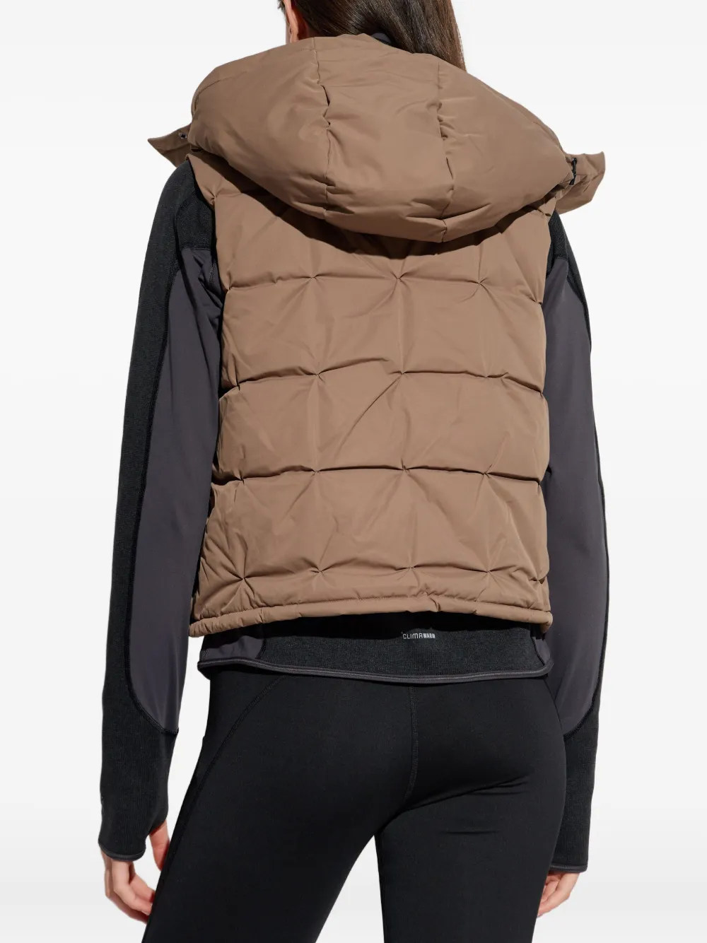 Rethinkit Studios Hooded Gilet In Brown