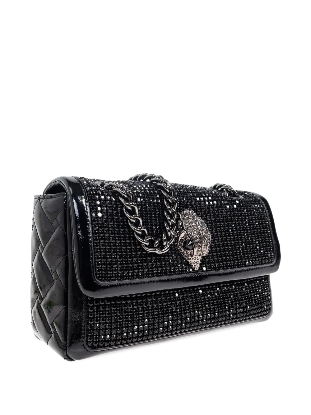 Kurt Geiger Kensington Flap Kurt Cross Body Bag In Black
