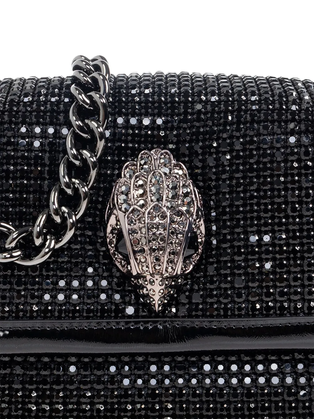 Kurt Geiger Kensington Flap Kurt Cross Body Bag In Black