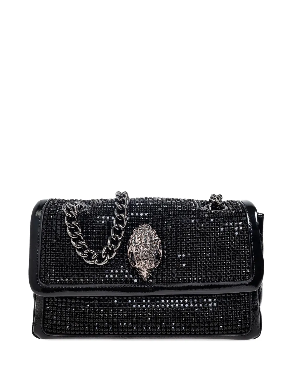 Kurt Geiger Kensington Flap Kurt Cross Body Bag In Black