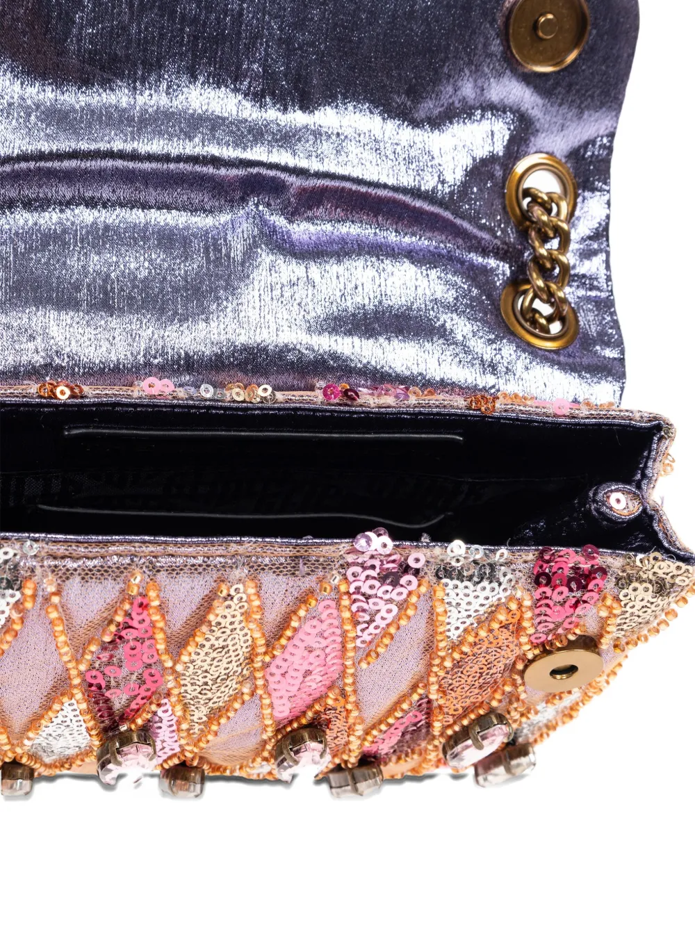 Kurt Geiger Mini Kensington Sequinned Tote Bag In Pink