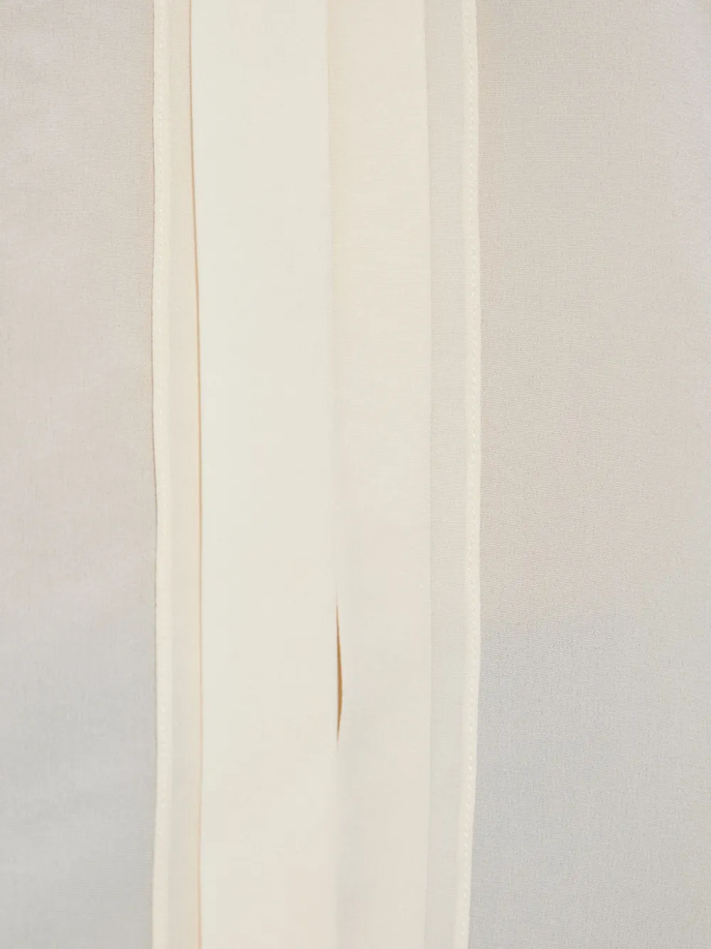 Victoria Beckham Pleated-detail Silk Shirt In White