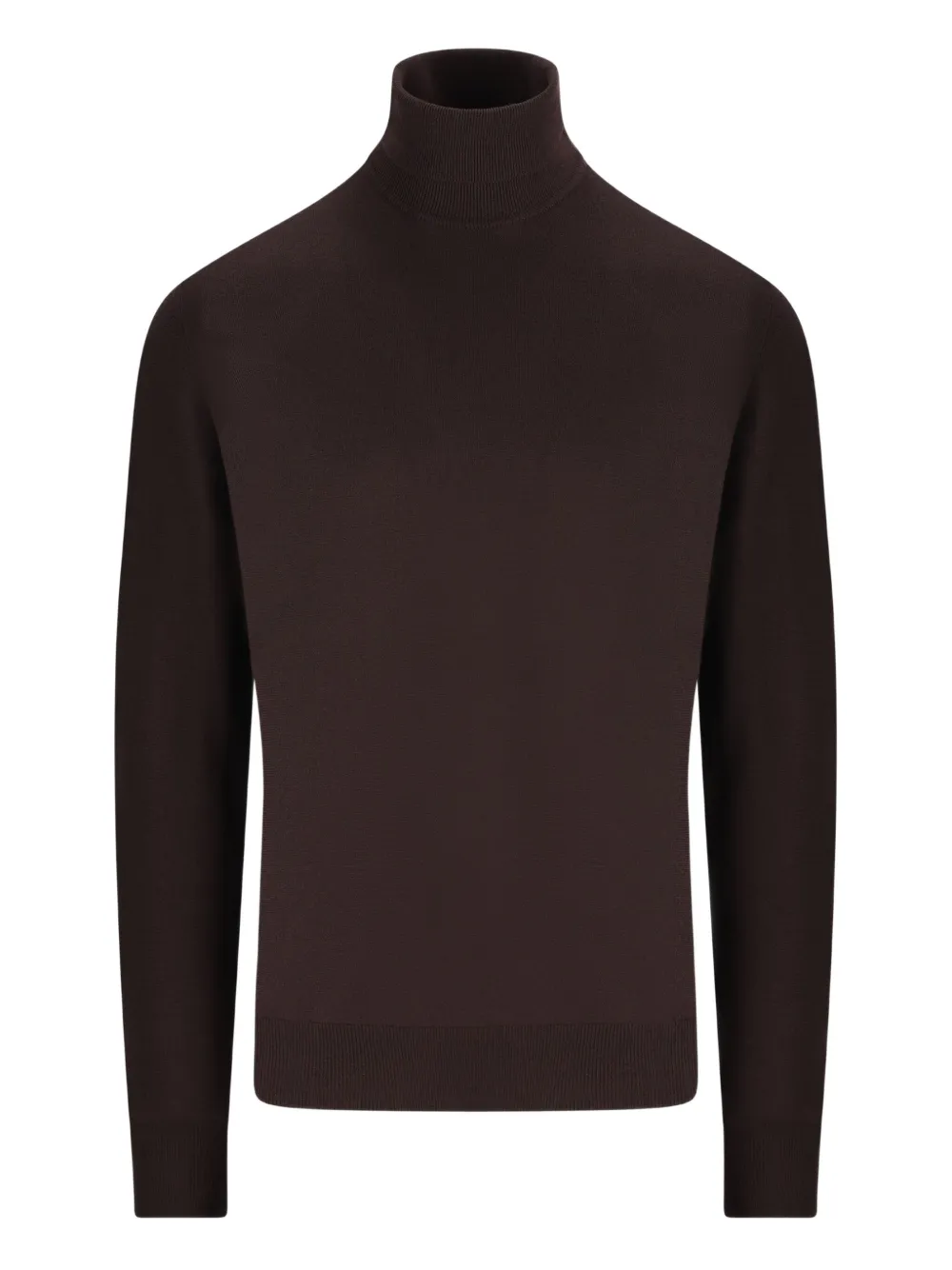 Loro Piana high-neck ribbed sweater | Brown | Image 1