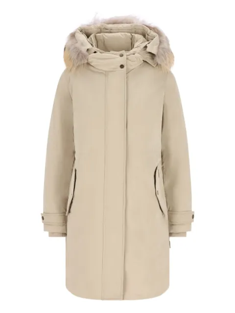 Woolrich fur-trimmed hooded coat
