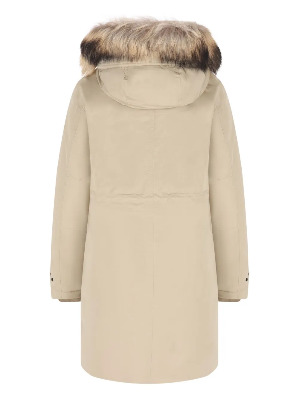 Woolrich fur-trimmed hooded coat | Single Breasted Coats | Image 2